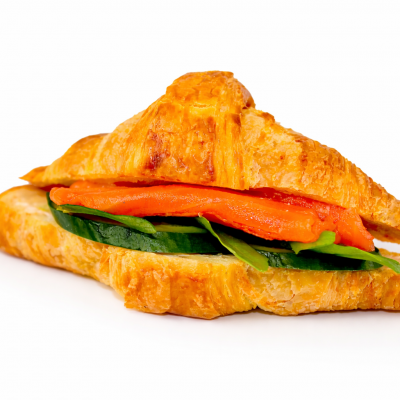 Smoked Salmon and Croissant Sandwiches